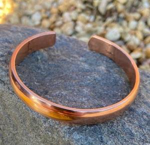 Brazalete Ajustable de Cobre Hecho a Mano, Brazalete de Metal Sólido Unisex, Accesorio de Joyería, Calidad de Exportación Premium - Product Image 4