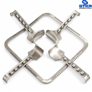 Rétracteurs abdominaux Kirschner, lot de 5 pièces, cadre 295x275mm, lames 48x66mm, 42x54mm, instruments chirurgicaux, rétracteur chirurgical - Product Image 3