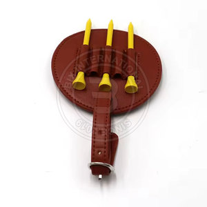 Porta tees de golf de material de cuero ligero y fácil acceso para almacenamiento de equipo deportivo - Product Image 2