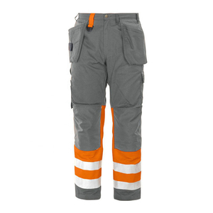Pantalons de sécurité pour hommes, nouvelle conception personnalisée, avec bandes réfléchissantes, classe 2, imperméables, pantalons de travail - Product Image 4