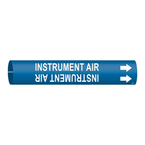 Marqueur de tuyau Brady Snap-On pour conduites d'air industrielles - Style panneau de signalisation - Product Image 2