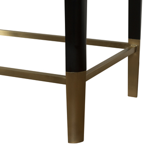 Midcentury Modern Wood Living Room Bar <b>Cabinet</b> with Brass Accents Slab Doors Eco-Friendly & Recyclable 1 Year Warranty - Product Image 4