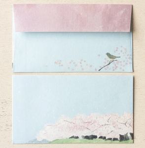 Ensemble de papier à lettres japonais Sakura, papier de papeterie Washi, papier à écrire avec enveloppes - Product Image 5