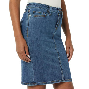 Summer Season Women's Premium Quality Factory Made Denim Mini Sexy Skirts Casual Stylish Washed Skirts For Ladies Cotton - Product Image 5