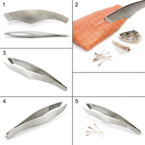 Pince à désosser les poissons en acier inoxydable, outil de nettoyage de poisson, ustensile culinaire écologique de qualité supérieure - Product Image 2