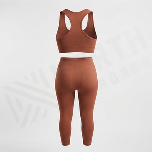 Conjunto de Yoga sin Costuras de Secado Rápido para Mujer, Sujetador Deportivo Reversible, Leggings Transpirables, Ropa Deportiva, Color Personalizado - Product Image 2