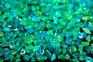 Ethiopian Green Opal Semiprecious Uncut Loose Beads Natural Irregular Shape Green Smoked Treatment 3-5mm Size Drilled Gemstone - Product Image 5