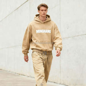 เสื้อฮู้ดขนแกะสำหรับทุกเพศพร้อมผ้าอุ่นสบายสไตล์สตรีทแวร์ทันสมัยเหมาะสำหรับฤดูหนาวและสวมใส่ทุกวัน - Product Image 4