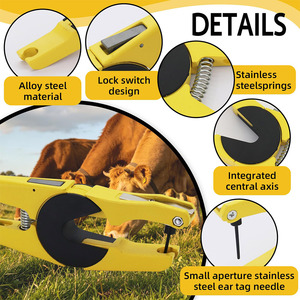 Pince d'identification professionnelle durable pour bétail, ovins et caprins – Idéale pour la manipulation et l'étiquetage en ferme - Product Image 4