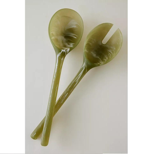 Cuillère à salade en résine perlée, nouveau style, design européen et américain, pour la maison et la cuisine des hôtels, outil de service alimentaire - Product Image 3