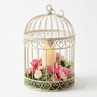 Lanterne décorative en fer forgé vintage faite à la main pour porte-bougie, fleurs, Pâques, Noël, décoration de la maison
