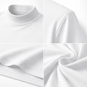 เสื้อคอเต่าแขนสั้นแบบสั่งทำขายส่งสำหรับผู้ชาย - ผู้ผลิต OEM และผู้จัดจำหน่ายขายส่ง - Product Image 4