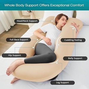 Oreiller de maternité en U à mémoire de forme pour femmes enceintes – Meilleure vente - Product Image 2