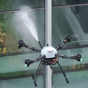Heavy-Duty High Pressure Automated Cleaning Drone with Water Tank for <b>Solar</b> Panel Maintenance - JIUSI D15R - Product Image 1