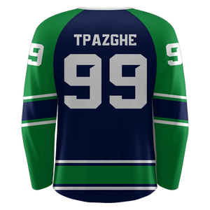 2026 New OEM Customized Tackle Twill Embroidered Team Digital Print Sublimation Quick Dry 100% Polyester Youth Hockey Jersey - Product Image 6