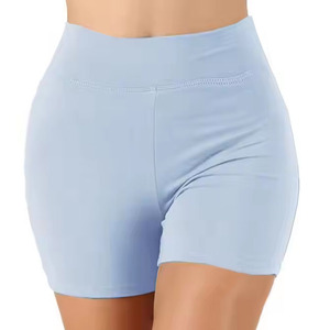 Shorts de sport en polyester et spandex pour femmes, vêtements de sport décontractés, hautement élastiques et respirants - Product Image 1
