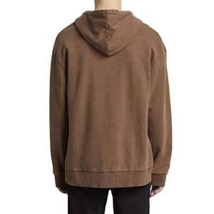 Sweat à capuche zippé personnalisé pour homme 100 % coton, en molleton bouclette de haute qualité, vierge, épais - Product Image 2