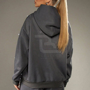 Hoodies Femme en Coton 100% avec Strass, Service OEM, Vente en Gros, Prix Abordable, Meilleures Ventes - Product Image 6