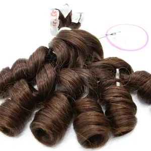 Fábrica Fornecedor Emaranhado Livre Derramamento Fita Marrom Escuro Livre No Cabelo Extensões De Cabelo Humano Fita Ondulada Bouncy Em Extensões De Cabelo