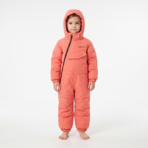 Traje de Nieve con Capucha Rosa para Bebés Niñas, Mono Impermeable de Invierno, Ropa Exterior para Bebés - Product Image 2