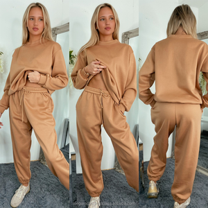 ชุดวอร์มบุขนแกะแนวลำลองของผู้หญิงชุดวอร์มสำหรับวิ่งพร้อมคุณสมบัติคุณแม่ในเลานจ์ฤดูหนาว - Product Image 3