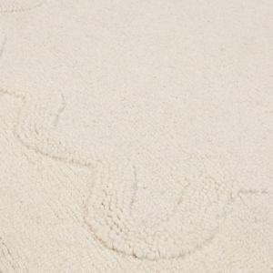 ZandH Home Handmade <b>Hand</b> <b>Tufted</b> White Wool <b>Rug</b> Thick Modern Abstract Pattern Pet Friendly Cushioned Non-Slip Custom Design <b>Rug</b> - Product Image 4