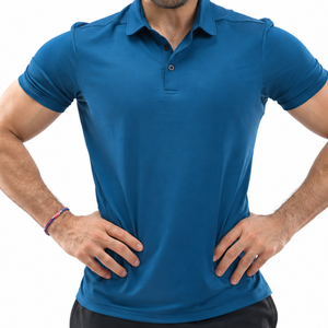 Camiseta Deportiva Personalizada para Hombre, Estilo Polo, Malla de Poliéster Elástica, Secado Rápido, Absorbe el Sudor, para Gimnasio, Entrenamiento, Deportes - Product Image 3