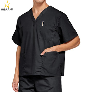 <b>Scrubs</b> <b>Set</b> for Women Medical Uniform–Stretch V-Neck Top & Straight Leg Pants with 9 Pockets for Nurse - Product Image 2