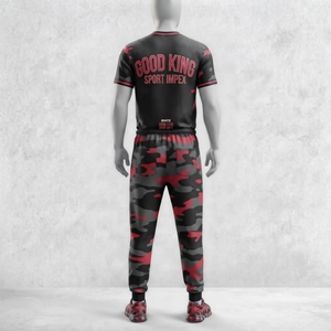 Conjunto de Entrenamiento con Camuflaje Personalizado, Camiseta Sublimada para Hombre, Pantalones Deportivos, Ropa Deportiva Personalizada, Fabricante OEM, Venta al Por Mayor, Alibaba - Product Image 2