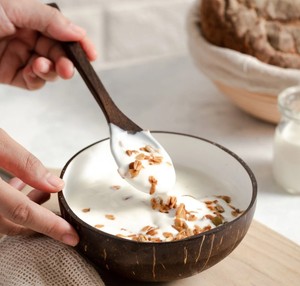 Tazón de Cáscara de Coco Personalizado de Alta Calidad, Hecho a Mano, Ecológico, para Acampar y Comer a Diario, para Frutas, Ensaladas, Smoothies y Postres - Product Image 2