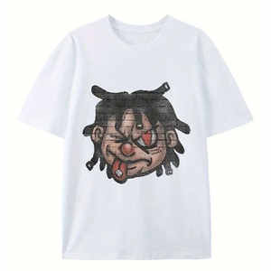 Camiseta Personalizada con Serigrafía para Hombre 2026 |   Ropa Urbana Oversize 100% Algodón |   Camiseta de Manga Corta de Tela Gruesa de Alta Calidad de 300 g - Product Image 1