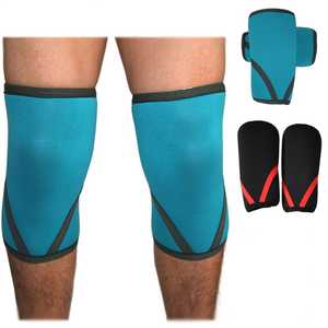 Wholesale Sports <b>Knee</b> Wraps Weight Lifting Straps Guard Pads Sleeves Power Breathable Gym Bandage <b>Knee</b> Brace Customize logo - Product Image 3