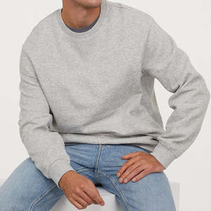 Sudadera de Alta Calidad, 210 Gramos, Corte Cuadrado, Estilo Vintage Desgastado, Lavado Ácido, Cuello Redondo, para Hombre, 100% Algodón - Product Image 2