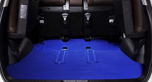Alfombrillas de PVC para Auto, Serie Lux Azul, Diseño de Rejilla Premium, Antideslizantes, Resistentes, Personalizadas OEM ODM - Product Image 1