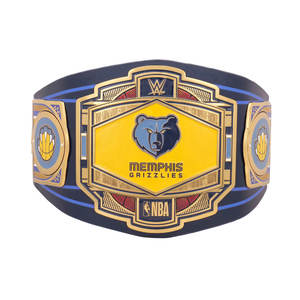 เข็มขัดแชมป์เมมฟิสบลูส์สีกรมท่าแบบกำหนดเอง – เข็มขัดรางวัลจำลองสำหรับผู้ใหญ่พร้อมแผ่นโลหะหนัก - Product Image 1