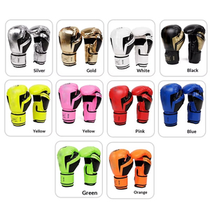 Guantes de Boxeo Profesionales de Cuero, Espuma de Alta Densidad, Transpirables, con Logotipo Personalizado, Proveedor Mayorista de Fábrica OEM - Product Image 1