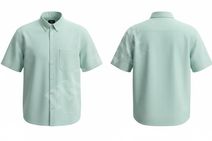 Camisas de Vestir para Hombre, Manga Corta, Cierre de Botones, Estilo Casual para Oficina, Corte Slim Fit, Verano, Fabricación Personalizada al por Mayor, Pro Felt - Product Image 4