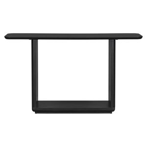 Consolle Mirod Elegante e Minimalista in Legno Naturale Impiallacciato con Angoli Curvi e Base a U per Facile Posizionamento nell'Arredamento Domestico - Product Image 6
