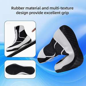 Bottes de lutte et de boxe ROMEO INDUSTRY pour hommes, largeur large, montantes, respirantes, légères, antidérapantes, en PU, pour la compétition et l'entraînement - Product Image 5