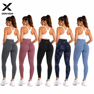 X Sports City Women's Scrunch Butt & Booty Lifting <b>Leggings</b> High Waist Ankle-Length Yoga Pants With Pockets Breathable Knitted - Product Image 2