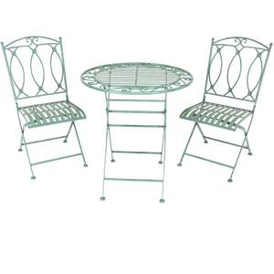 Conjunto de Muebles de Exterior de Hierro Moderno de Primera Calidad para Jardín, Patio o Balcón con Estructura Elegante y Construcción Metálica Duradera - Product Image 4