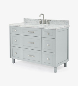Venta al por Mayor de Mueble de Baño Benjamin de 49 Pulgadas con Lavabo Individual, Solo Mueble, 4 Opciones de Acabado, Fábrica en Vietnam - Product Image 2