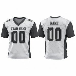 Camiseta de Fútbol Americano Blanca con Diseño Cuadrado en Degradado, Auténtica y Ligera - Product Image 2
