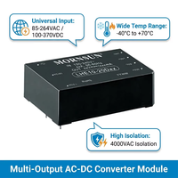 Alimentation électrique CC à double sortie Mornsun LHE10-20A05 ±5V 1A, alimentation 5V, 85-264VAC, 4000VAC, module DIP à isolation élevée
