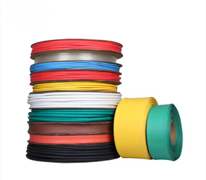 Tube thermorétractable en polyoléfine noire de 3 pouces avec logo personnalisé, tube thermorétractable industriel. - Product Image 1