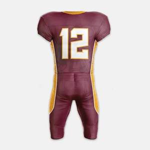 Nuevo Uniforme de Fútbol Americano Personalizado de Alta Calidad y Transpirable, Manga Corta, 100% Poliéster, Ropa Deportiva - Product Image 3