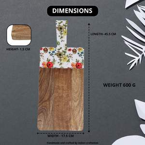 Tabla de Cortar Multiusos de Madera para Verduras, Carne y Frutas con Superficie Resistente y Fácil Mantenimiento - Product Image 4
