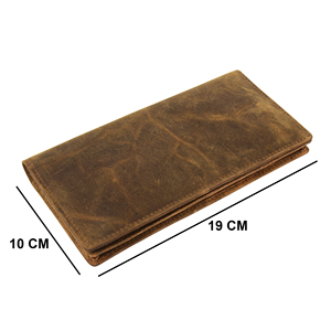 Genuine Leather Fashion Long <b>Wallet</b> for Women | Vintage Handmade Cash & <b>Card</b> <b>Holder</b> with Multi-Slot Fold Design. - Product Image 5