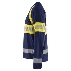 T-shirts de travail haute visibilité réfléchissants respirants à séchage rapide à manches longues pour ouvriers - Product Image 6