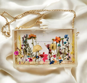 Bolso de Mano de Resina y Piedra Preciosa, Cartera de Resina para Eventos y Fiestas de Boda, las Mejores Bolsas Creativas de Resina - Product Image 3